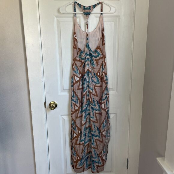 FREE PEOPLE Serves You Right Printed Maxi Dress in Mint Size 2 - Picture 6 of 8